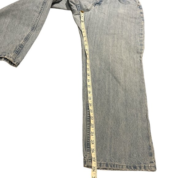 RIDERS BY LEE Jeans Lt Wash 34" Waist Length 39 1/2" Mom Style High Waist - Picture 13 of 16